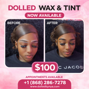 Eyebrow wax and hybrid tinting.